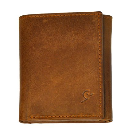 Smart Trifold Wallet with RFID Blocking - Hazelnut Brown