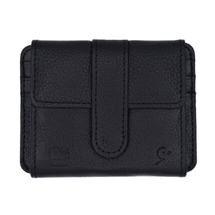 Slim Wallet, RFID Blocking, 6 Cards, ID Window, Cash Coins, Magnet Closure, Real Leather